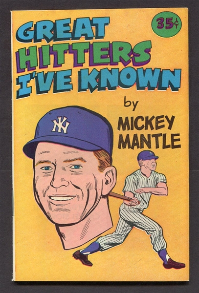 1976 MICKEY MANTLE POCKET COMIC GREATEST HITTERS I KNOW