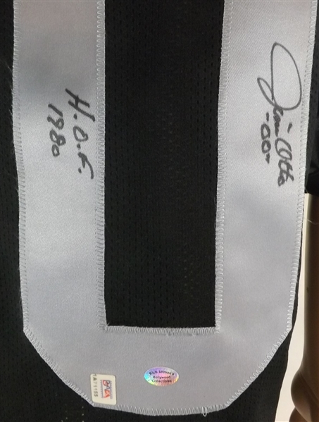 JIM OTTO SIGNED & INSCRIBED OAKLAND RAIDERS JERSEY PSA/DNA
