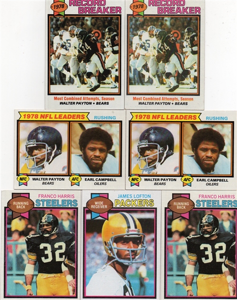 *-1979 TOPPS FOOTBALL HOF's PAYTON,CAMPBELL,HARRIS,FOUTS & MORE!
