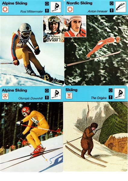 -1977-79 SPORTSCASTER ALPINE-NORDIC SKIING LOT OF (91) KILLY STENMARK PROELL & MORE