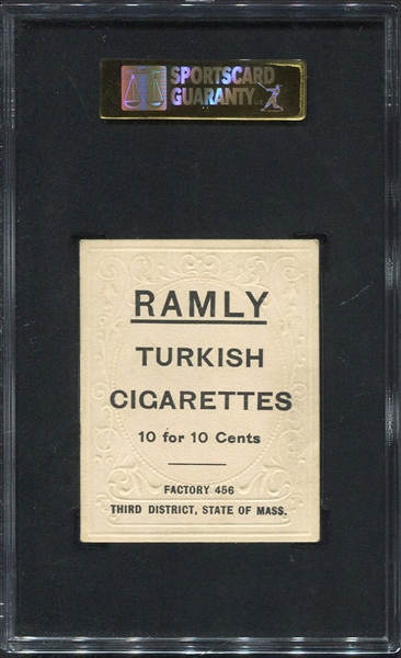 1909 T204 RAMLY TURKISH CIGARETTES BOBBY RYRNES SGC 4