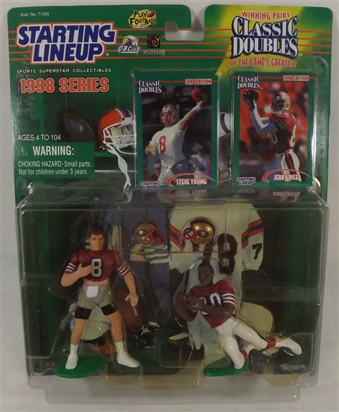 --1998 KENNER STARTING LINEUP CLASSIC DOUBLES STEVE YOUNG & JERRY RICE