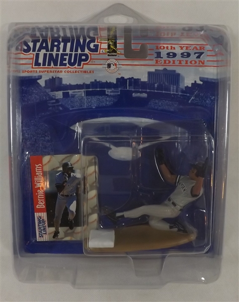 --1997 KENNER STARTING LINEUP BERNIE WILLIAMS 10TH YEAR EDITION 