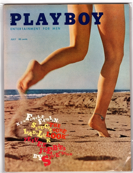 --PLAYBOY VOL 7 #7 JULY 1960 -SUMMER ISSUE- VG+/FN WITH CENTERFOLD