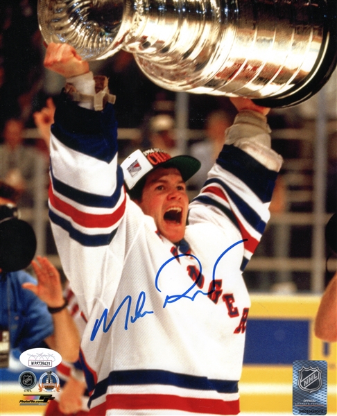 MIKE RICHTER SIGNED 8X10 PHOTO STANLEY CUP JSA