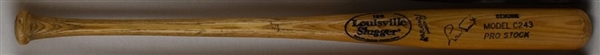 GAME USED LOUISVILLE SLUGGER BASEBALL BAT SIGNED BY LUIS TIANT
